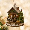 Custom Wood Ornament Gifts For Women, Men - Moo Love, Moo Christmas LM32 895553