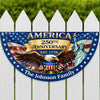 Custom Family Name USA 250th Anniversary Eagle Non-Pleated Fan Flag LM32 669171