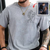 Custom Portrait Photo Drawing Style Family Bright Shirt Gift For Father's Day HO82 893986
