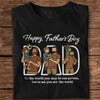 Custom Portrait Photo Happy Father's Day Dad With Kid Embroidered Shirt LM32 893537