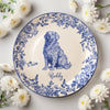 Custom Dog Breeds Chinoiserie Toile De Jouy Style Personalized Ceramic Plate HA75 892532