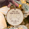 Custom State Name Miles Apart But Close At Heart Wood Slice Ornament LM32 895403