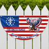 Custom Family Name 250th Patriot Eagle God Bless America Non-Pleated Fan Flag HA75 920134