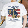 Descendant of a Patriot – Custom Family Heritage & Ancestor Back Shirt LM32 895541