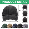 Protected By Human Dog Photo Ver 2 - Personalized Washed Denim Baseball Cap LM32 893953