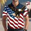 Custom Name Eagle US Flag Personalized Patriotic Polo Shirt HA75 920752