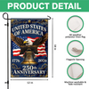 Personalized 250th Anniversary 1776–2026 Eagle & Liberty Bell Garden Flag LM32 669267