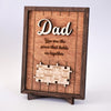Personalized Father's Day Gift, You Are the Piece That Holds Us Together Wooden Plaque LM32 668999