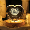 Custom Photo Forever Loved Memorial Dog Cat Engraved Crystal Photo With Light HA75 898214