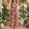 Custom Cute Cat Photo Coquette Pink Bows Hawaii Maxi Dress LM32 893401