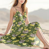 Custom Photo Love Heart Cat Women's V-Neck Cami Maxi Dress HO82 893738