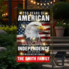 Custom Family Name America 250th Anniversary We The People Eagle LED Garden Flag CH07 899076