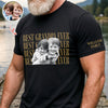 Personalized Vintage Photo Best Dad Mom Ever Short Sleeve Print Shirt HA75 921588