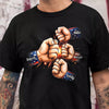 Personalized Best American Dad Ever Back & Front Dark Shirt CH07 911134