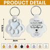 Custom Name Best Friends Are Never Forgotten Leather Paw Keychain LM32 895737