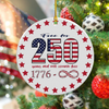 Free For 250 Years And Will Remain Free Ceramic Ornament Independence Day HA75 897430