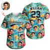 Custom Photo Tropical Floral Hawaiian Baseball Jersey - Personalized Gift for Dad, Husband, Boyfriend CH07 911852