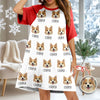 Custom Pet Portrait Raglan Nightgown – Personalized Dog/Cat/Person Photo & Name Gift TH10 898041