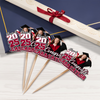 Custom Funny Face Congrats Graduation Party Decoration Cupcake Toppers LM32 893195