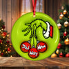 Custom Name Christmas Family Members Family 3D Effect Print Ceramic Ornament HA75 897450