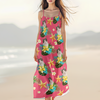 Custom Pet Photo Women's V-Neck Cami Maxi Dress CH07 895612