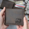 US 250th Anniversary Engraved Leather Wallet Gift for Him, Husband, Boyfriend, Father CH07 910440