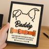 Custom Dog Ear Memorial 2-Layers Wooden Collar Frame LM32 893781