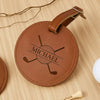 Personalized Leather Golf Bag Tag Gift with Golf Tees, Personalized Leather Golf Bag Tag Gift with Golf Tees, Gift for Golfer HO82 900814