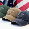Prove Him Right Support Charlie Kirk Washed Denim Baseball Cap HA75 64440
