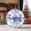 From Our First Kiss Till Our Last Breath Toile De Jouy Ceramic Ornament Personalized Gift For Couple, Wife, Husband HO82 894706