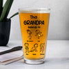 Personalized This Grandpa Belongs To Grandchildren Print Beer Glass HA75 892212