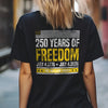 Custom Family Name 250 Years Of Freedom 1776-2026 Back Dark Shirt LM32 895307