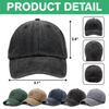 Custom Dog Cat Photo Washed Denim Baseball Cap TH10 894023