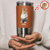 Custom Photo And Name Me Dog Cat Leather Tumbler HA75 897600