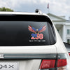 America 250th Anniversary Car Window Decal Sticker | Bald Eagle Flag Tee for July 4th HO82 901066