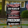 Custom Family Name We The People 250 Years USA Garden Flag HA75 920574