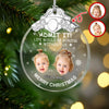 Custom Kid Face Life Would Be Boring Without Me Metal Top Glass Ornament HO82 894698