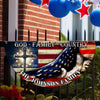 Custom Family Name 250 Years of Blessing 1776 - 2026 Non-Pleated Fan Flag HA75 920376