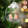 Custom Kid Face Life Would Be Boring Without Me Metal Top Glass Ornament HO82 894698