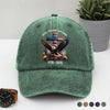 250 Years of Freedom 1776–2026 Eagle Patriotic Washed Denim Baseball Cap HO82 901272