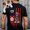 Custom Happy Father's Day To Best Dog Dad Besty Ross Flag Back Dark Shirt LM32 669283