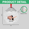 Custom Besties Photo Life Would Be Boring Without Me Metal Top Glass Ornament HO82 894702