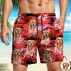 Custom Dog Photo Tropical Summer Pattern Beach Short HO82 902386