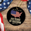 America 250th Anniversary 1776 2026 America 250 Years of Freedom Ceramic Ornament CH07 896674