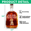 The Man The Myth The Snack Dealer Custom Photo Dog Dad Whiskey Bottle CH07 895964