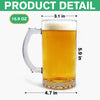 To The World Best Dog Dad Happy Father's Day Glass Beer Mug TH10 892575