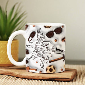 GeckoCustom Best Dad Ever With 3D Inflated Mug 2 Personalized Gift DM01 890889