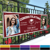 GeckoCustom Congratulations Graduation Banner with 2 Pictures 888885