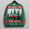 GeckoCustom Custom Car Photo Oh What Fun It Is To Ride For Men, Car Lovers Sweater HA75 891879
