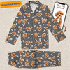 GeckoCustom Custom Dog Face Photo With Colorful Background Pajamas T368 889957